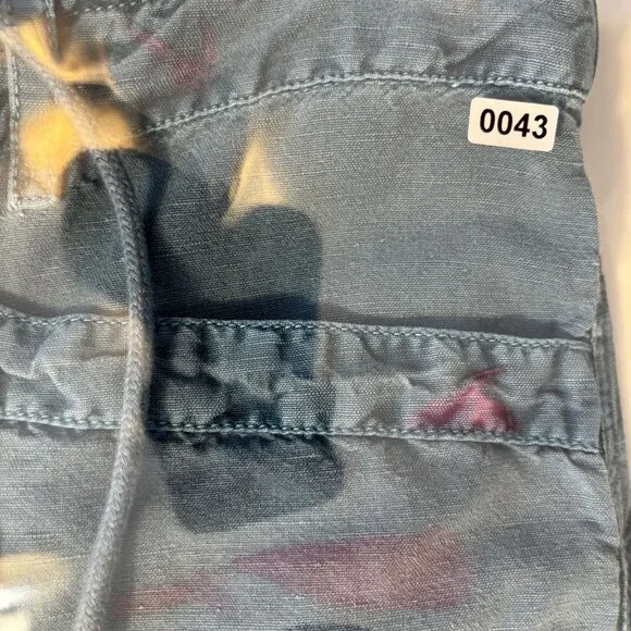 Sundance Sea Level Blue Casual Drawstring Shorts Size M Cotton-Linen Blend - Picture 8 of 8